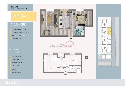 Pallady Villas & Apartaments - 2 camere - Direct Dezvoltator