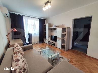 Apartament 2 camere, 50 mp, AC, balcon, zona Centrala