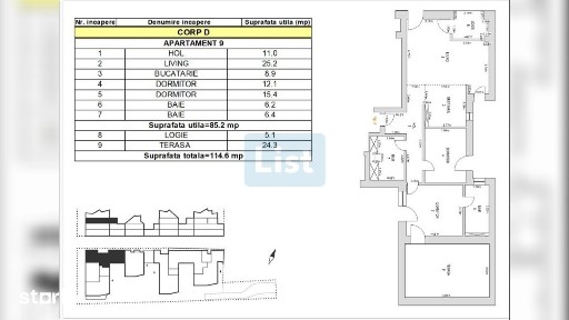 Apartament cu 3 camere | predare finisat | Strada de Mijloc 99