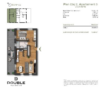 Apartament cu terasă și grădină