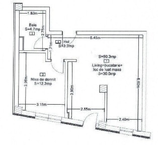 Apartament 2 camere, 50 mp, bloc nou, zona Corneliu Coposu