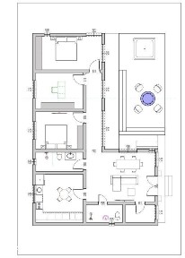 Casa la rosu, parter 130 mp + 1000 mp teren - Sacalaseni, zona centr