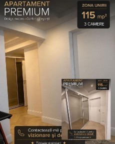 Unirii apartament 3 camere, parcare inclusa, bloc nou, direct proprietar, finisaje premium.