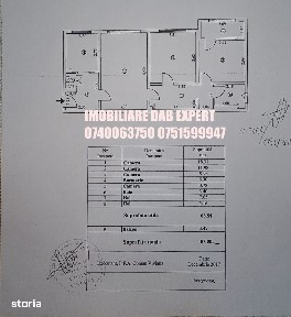 Vanzare apartament 3 camere, 68mp, CT, AC
