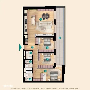 4E: Apartament luminos 4 camere, 114 mp, KronenPark Pipera