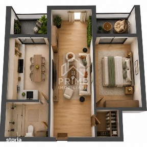 APARTAMENT 2 CAMERE | 55 MP| BLOC NOU | CETATE ZONA EXCLUSIVISTA