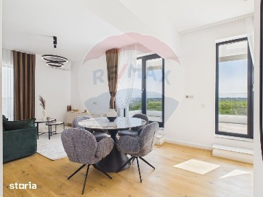 Apartament utilat complet cu terasa 25 mp, vedere frumoasa, nelocuit