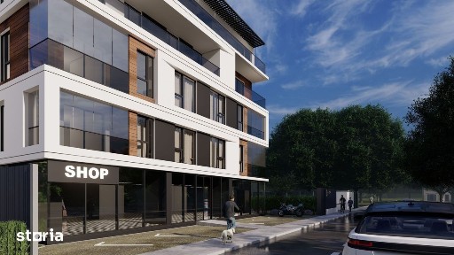 Spatiu Comercial de închiriat, parter cu vitrina, 6 parcări, Pipera.