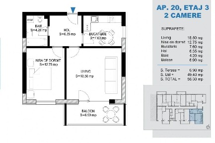 Apartament 2 camere decomandat Pallady bloc nou metrou Nicolae Teclu