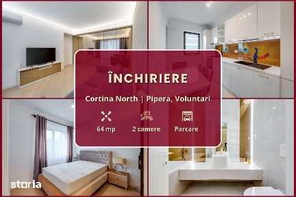 Cortina North || 2 camere || Finisaje de lux || Parcare || Piscină