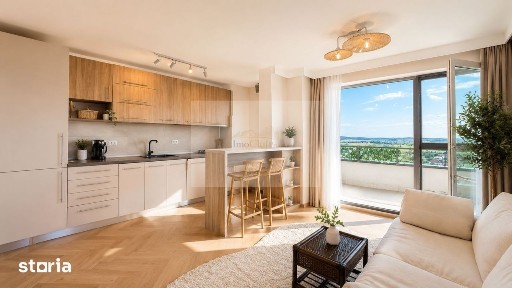 Vânzare apartament 2 camere, View panoramic și Terasă 24 mp