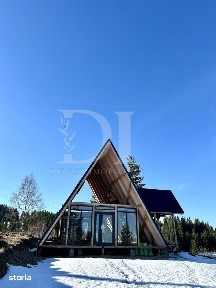 Cabana tip A frame si teren 1000 mp de vanzare / Marisel. Cluj