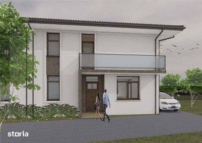 Duplex de vanzare, 100 mp, 250 teren, semifinisat, P+E, Gilau