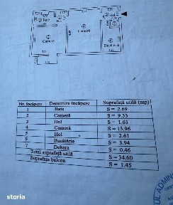 Obor 2 Camere cf 2 renovat complet etaj 1