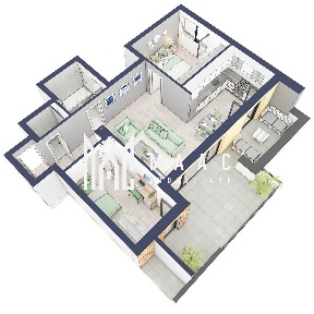 Apartament 3 camere | Balcoane 16.2 mp| Gradina ca. 63mp | Turnisor