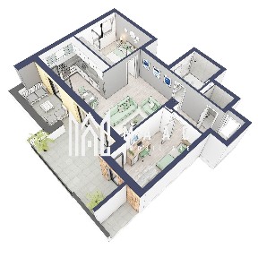 Apartament 3 camere | Balcoane 10.6 mp | Gradina ca. 75mp | Turnisor
