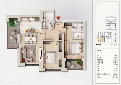 Bloc Boutique | 3 Camere | Izolat Fonic | Victor Brauner Metrou Teclu