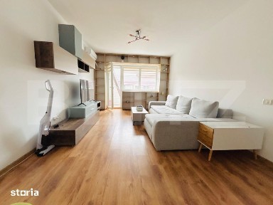 Apartament cu 2 camere, mobilat modern, cu terasa si parcare