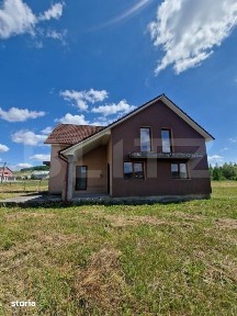 Casa noua, semifinisata, 56 ari teren, zona de exterior Est ( 10 km)