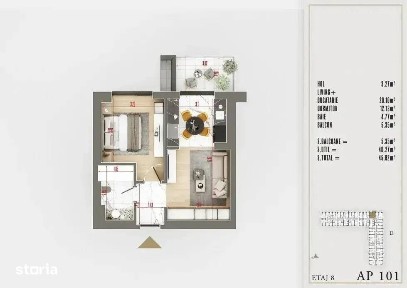 Apartament de 2 camere Parcul Teilor | Theodor Pallady