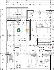 Apartament 2 camere Etaj 1 46 mp - Otopeni