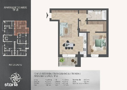 DE VANZARE 2 Camere cu Dressing 8 Minute-Metrou | 5 minute-Scoala
