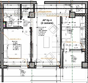 Apartament 79.600 € 2 camere 51mp utili buc separata etaj 1 Sibiu