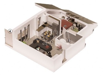 Apartament 2 camere de vanzare in Floresti
