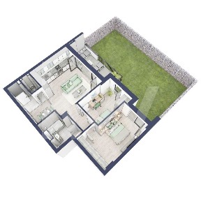 Apartament 3 camere, Parter, intabulare vara 2026