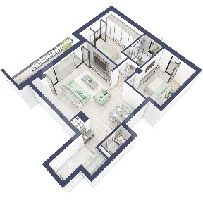 Apartament 3 camere, etaj 2, intabulare vara 2026
