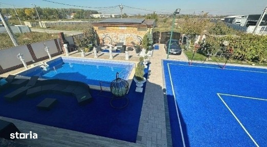 Vila cu piscina, sauna, tenis si sala sport noua, 200 mp, zona Balta V