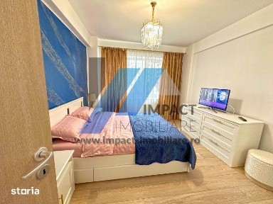 Mobilat si utilat LUX, Brazda,etaj2 cu lift,centrala termica, bloc nou