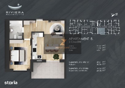 InvestZone vinde apartament 2 camere in complex Riviera Oradea