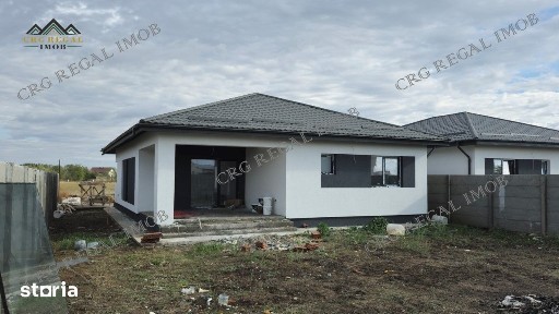 Casa pe parter 4 camere 2 bai pivnita Teren 500mp Comuna Berceni