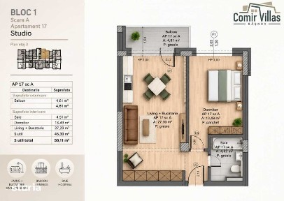 Persoana fizica Vand Apartament 2 camere tip Studio in Rasnov