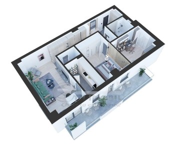 Apartament 3 camere, Rond Vechi Selgros, 99 mp, 2 bai, bloc nou la bul