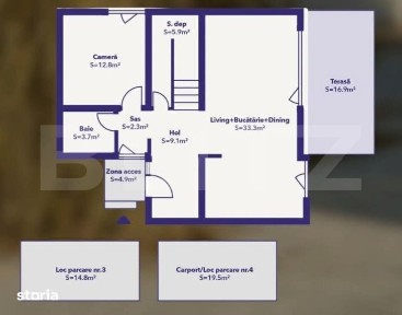 Duplex 4 camere, 108.98 mp, 3 bai, finalizata, zona Dumbravita