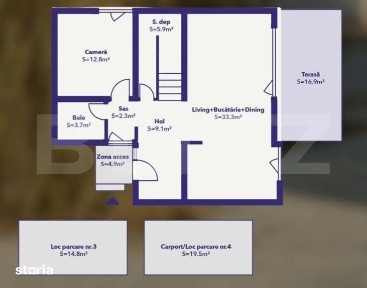 Duplex 4 camere, 108.98 mp, 3 bai, finalizata, zona Dumbravita