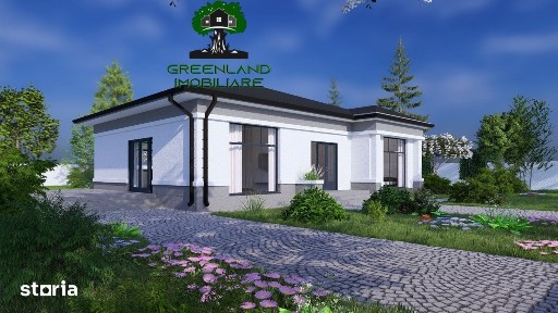 Casa 4 Camere, Plan Parter, 108 mp Utili, 500 mp Teren, 2 bai, Terasa