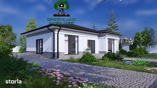 Casa 4 Camere, Plan Parter, 108 mp Utili, 500 mp Teren, 2 bai, Terasa