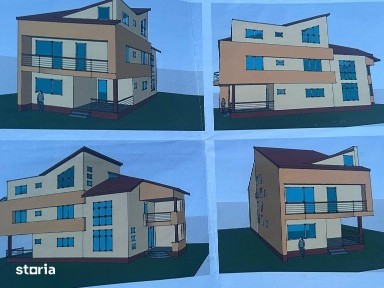 Casa la rosu P+1 cu proiect P+2, teren 500 mp - Bariera Valcii