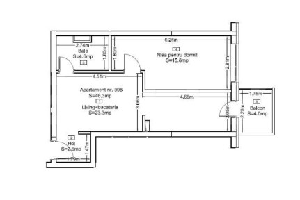 Apartament luminos cu 2 camere, intr-un cadru rezidential premium Zori