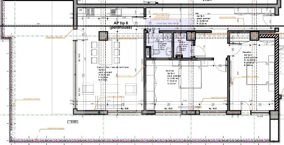 Apartament Penthouse 103mpu 3-4 camere terasa 76mp de vanzare Sibiu