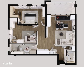 Apartament 3 camere, 2 bai - Calea Surii Mici, Sibiu