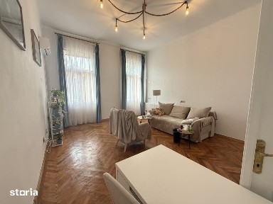 Apartament deosebit, 47 mp utili + balcon 5 mp, etaj 1 - Piata Sinaia