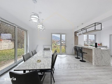 Casa noua cu 3 dormitoare + living, curte generoasa, in Gilau