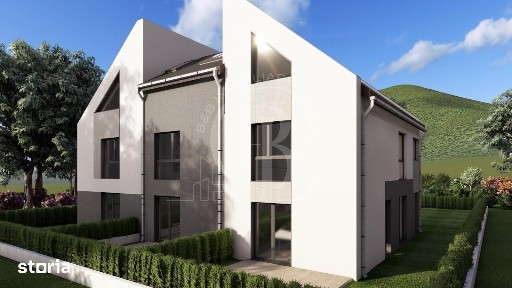 Vilă Triplex 4 Cam Arhitectură Modernă- Grădină Individuală -Panouri s
