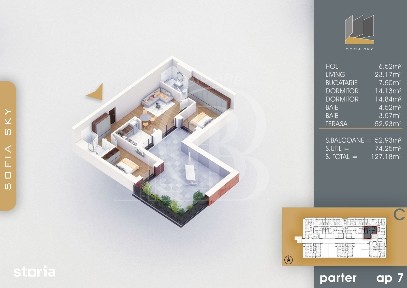 Theodor Pallady Duplex 3 camere la 7min metrou Nicolae Teclu