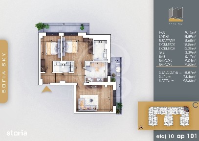 Bloc Finalizat Apartament 3 camere 7min Metrou Nicolae Teclu