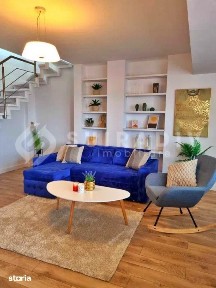 Penthouse pe 2 niveluri, 5 camere, 3 băi, terasă panoramică 70 mp